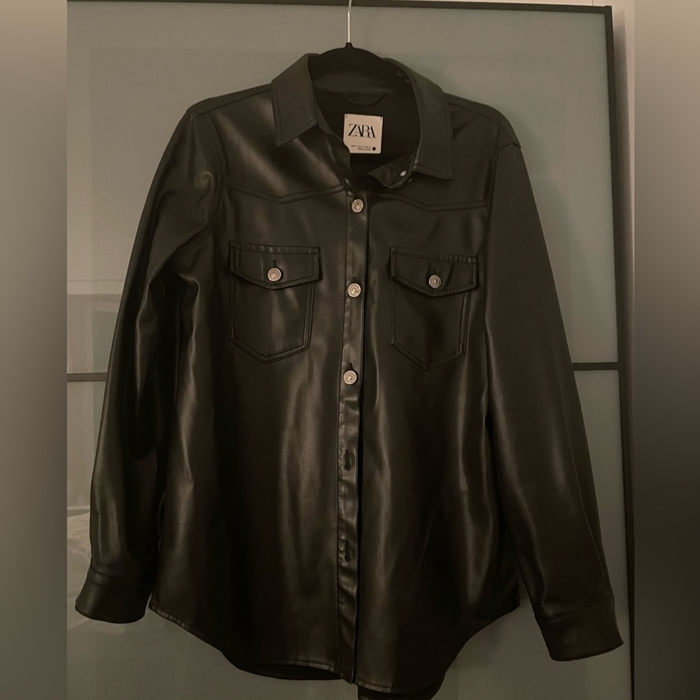 Zara Leather Shirt